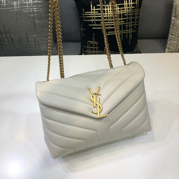 Top Quality Loulou Small Chain Bag In MatelassÃ© "Y" White For Women 9.8in/23cm YSL 494699DV7279207