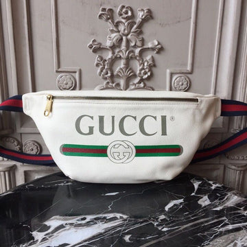 gg Coco CapitÃ¡n Logo Belt Bag Cotton Linen Lining White For Men 11in/28cm gg