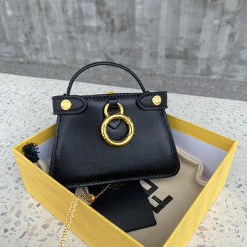 Top QualityTop Quality Nano Peekaboo Charm Crossbody Black Bag For Woman 12cm/4.5in