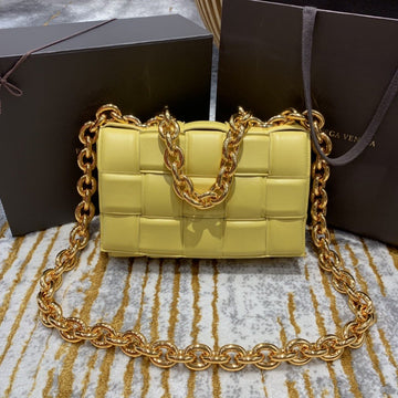 Top Quality Chain Cassette Bag For Women 10.2in/26cm In Yellow