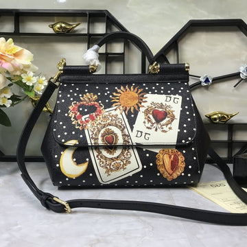 Top Quality 90s Sicily Bag With Logo Print Multicolor For Women 10.2in/26cm Top Quality