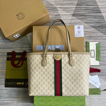 gg Ophidia Medium gg Tote Beige For Women, Women’s Bags 15in/38cm gg â631685 UULAG 9682