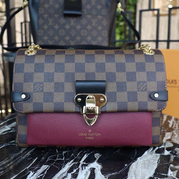 Top Quality Vavin PM Damier Ebene Canvas Bordeaux Red For Women, WomenÂs Handbags, Shoulder Bags 9.8in/25cm Top Quality N40109