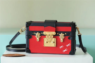 Top Quality Petite Malle Epi Black/Red For Women,  Shoulder And Crossbody Bags 7.9in/20cm Top QualityÂ 