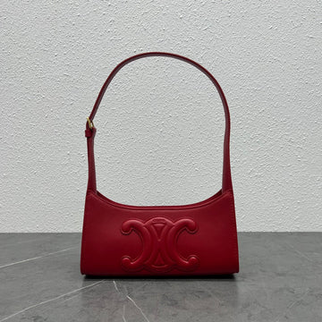 Top Quality Cuir Triomphe Shoulder Bag Red For Women 9.4in/24cm