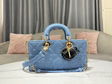 Top Quality Lady D-Joy Bag Blue, For Women, WomenÂs Handbags 26cm/10in CD M0540WTJA_M928