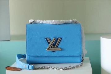 Top Quality Twist MM Epi Blue For Women,  Shoulder And Crossbody Bags 9.1in/23cm Top Quality