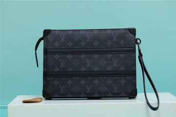 Top Quality Trunk Pouch Monogram Eclipse Canvas Black For Men, Wallet 28cm Top Quality M45937