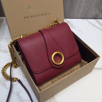Top Quality Grommet Detail Crossbody Bag Dark Red For Women, Bags 7.1in/20cm