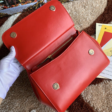 Top Quality Medium Top Quality Handbag In Dauphine Red For Women 10.2in/26cm Top Quality