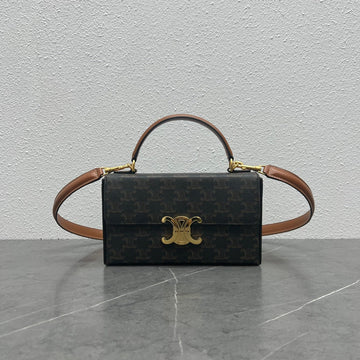 Top Quality Box Triomphe In Triomphe Canvas Tan For Women 9in/22cm 199992CUZ.04LU