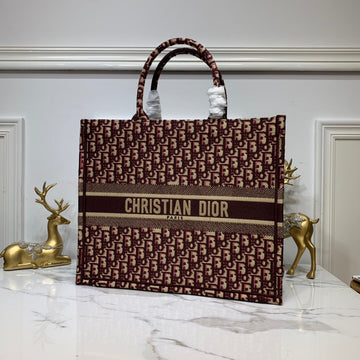 Top Quality Large Book Tote Brown For Women 16.5in/42cm CD M1286ZRIW