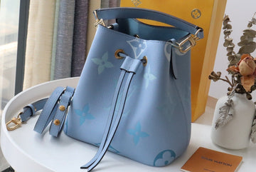 Top Quality NeoNoe BB Bucket Bag Monogram Empreinte Blue For Women, WomenÂs Handbags, Shoulder Bags 7.9in/20cm Top Quality M45709