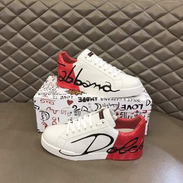 Top Quality Portofino Sneakers White/Red For Men Top Quality Shoes