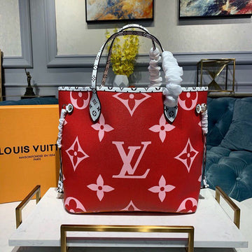 Top Quality Neverfull MM Tote Bag Monogram Canvas Red For Women, WomenÂs Handbags 12.6in/32cm Top Quality M44567