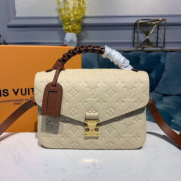 Top Quality Pochette Metis Monogram Empreinte Creme Beige/Caramel For Women,  Shoulder And Crossbody Bags 9.8in/25cm Top Quality M53940