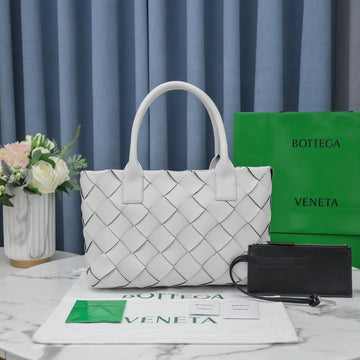 Top Quality Braided Maxi Cava Tote Bag White, For Women, Bags 13.8in/35cm