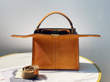 Top QualityTop Quality Peekaboo X-Lite Tote Medium Brown Bag For Woman 30cm/12in