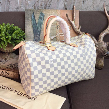 Top Quality Speedy 35 Damier Azur Canvas For Women, WomenÂs Handbags 13.8in/35cm Top Quality N41369