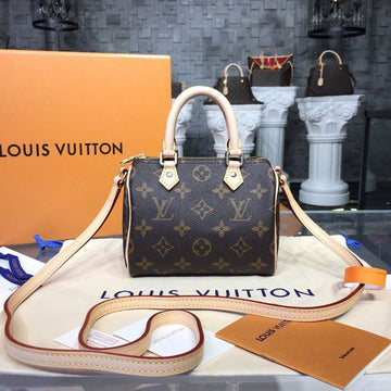 Top Quality Nano Speedy Monogram Canvas For Women,  Shoulder And Crossbody Bags 6.3in/16cm Top Quality M61252