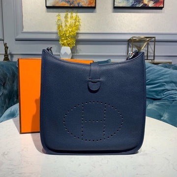 Top Quality Evelyne III GM Bag Navy Blue For Women 11.8in/30cm