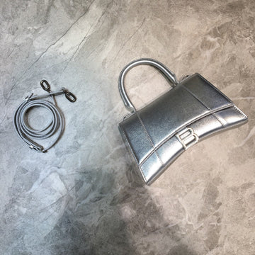 Top Quality Hourglass Small Handbag In Grey, For Women,  Bags 9in/23cm