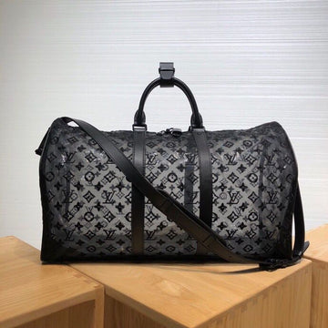 Top Quality Keepall Bandouliere 50 Monogram Black By Virgil Abloh For Women, WoBags, Shoulder And Crossbody Bags 19.7in/50cm Top Quality M53971