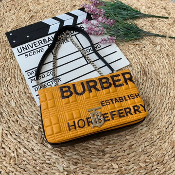 Top Quality Horseferry Print Quilted Small Lola Bag Monogram Orange For Women, Bags 9in/23cm