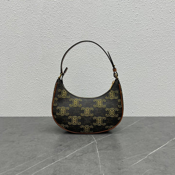 Top Quality Ava Bag In Triomphe Canvas Xl Brown For Women 9in/23.5cm