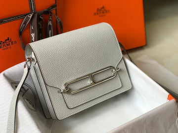 Top Quality Mini Evercolor Sac Roulis 19 White For Women, Handbags, Shoulder Bags 7.5in/19cm