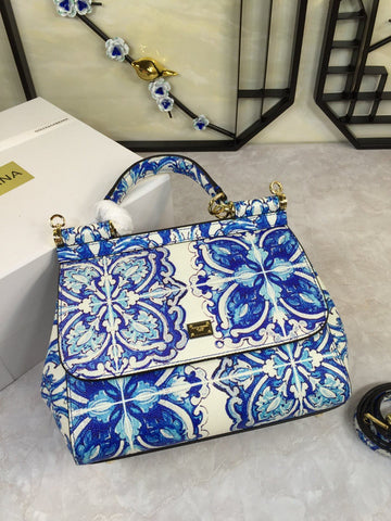 Top Quality Medium Sicily Handbag In Dauphine Muticolour For Women 10.2in/26cm Top Quality