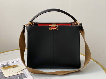FI Top Quality X-Lite Tote MeTop Qualityum Black Bag For Woman 30cm/12in