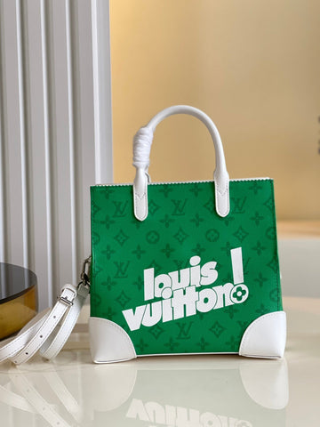 Top Quality Litter Bag  Monogram Canvas Green By Virgil Abloh For Men, MenÂs Bags, Shoulder And Crossbody Bags 9.4in/24cm Top Quality M80815