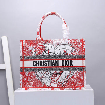 Top Quality MeTop Qualityum Book Tote Red Multicolor , For Women, WomenÂs Handbags 14in/36cm CD