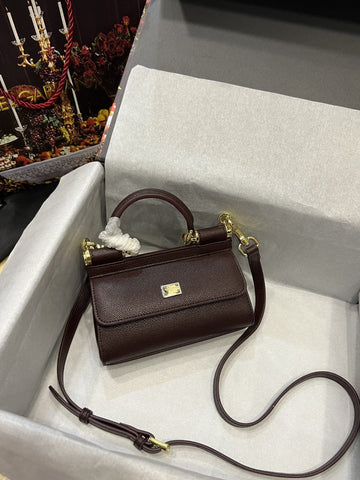Top Quality Small Sicily Bag In Dauphine Purple For Women 7.5in/19cm Top Quality Top Quality7116A10018M073