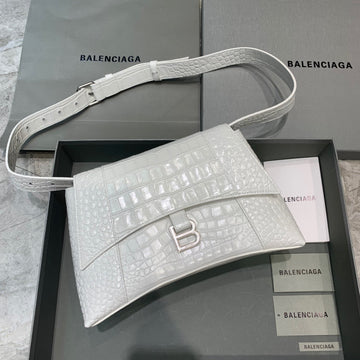 Top Quality Downtown Small Shoulder Bag In White, For Women,  Bags 11.8in/30cm