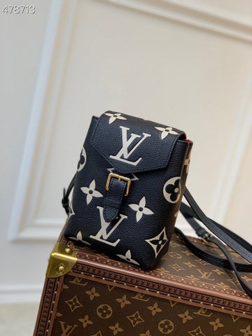 Top Quality Tiny Backpack Bag 20cm By The Pool Monogram Canvas Spring/Summer 2021 Collection M80783, Black