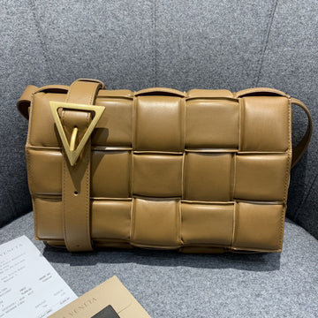 Top Quality Padded Cassette Bag For Women 10.2in/26cm In Brown 591970VCQR17745