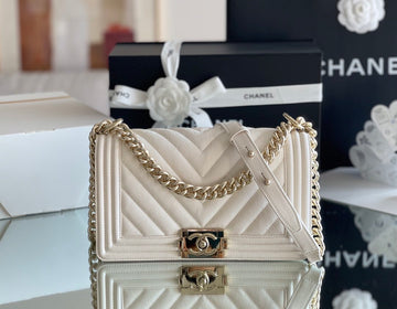 CHLMeTop Qualityum Classic Top Qualityap Bag 25cm White For Women A67086