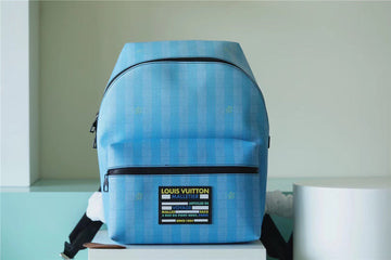 Top Quality Top Qualityscovery Backpack Damier Stripes Canvas GraTop Qualityent Blue For Men, Bags 40cm Top Quality M59913