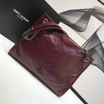 YSSL Niki Medium Shopping Bag Burgundy For Women 12in/32cm YSLÂ 