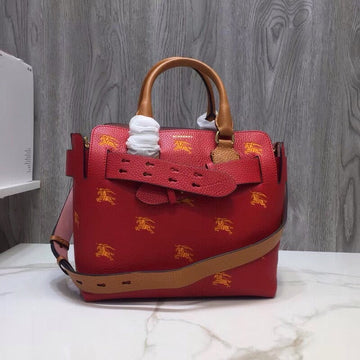 Top Quality The Small Equestrian Knight Top Handle Belt Bag Red For Women, Bags 14in/36cm