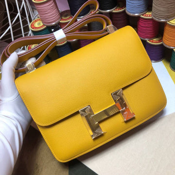 Top Quality Constance 23 Epsom Yellow For Women, WomenÂs Handbags, Shoulder Bags 9.4in/23cm