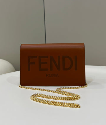 Top QualityTop Quality Wallet On Chain Mini Brown Bag For Woman 13.5cm/5.5in