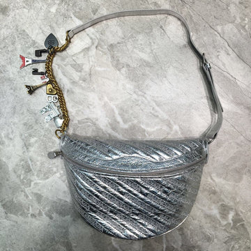 Top Quality Souvenir XXS Belt Bag In Sliver, For Women,  Bags 11.8in/30cm