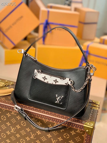Top Quality Marelle Tote MM Epi Black For Women, WomenÂs Handbags, Shoulder And Crossbody Bags 11.8in/30cm Top Quality M59954