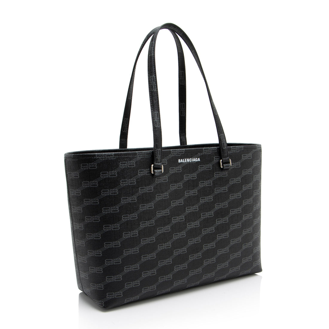 Balenciaga BB Monogram Canvas Signature E/W Medium Shopper Tote