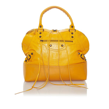 Balenciaga Motocross Classic Dome Leather Tote Bag (SHG-27999)