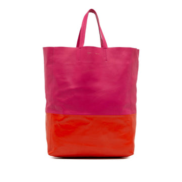 Celine Bicolor Leather Vertical Cabas Tote