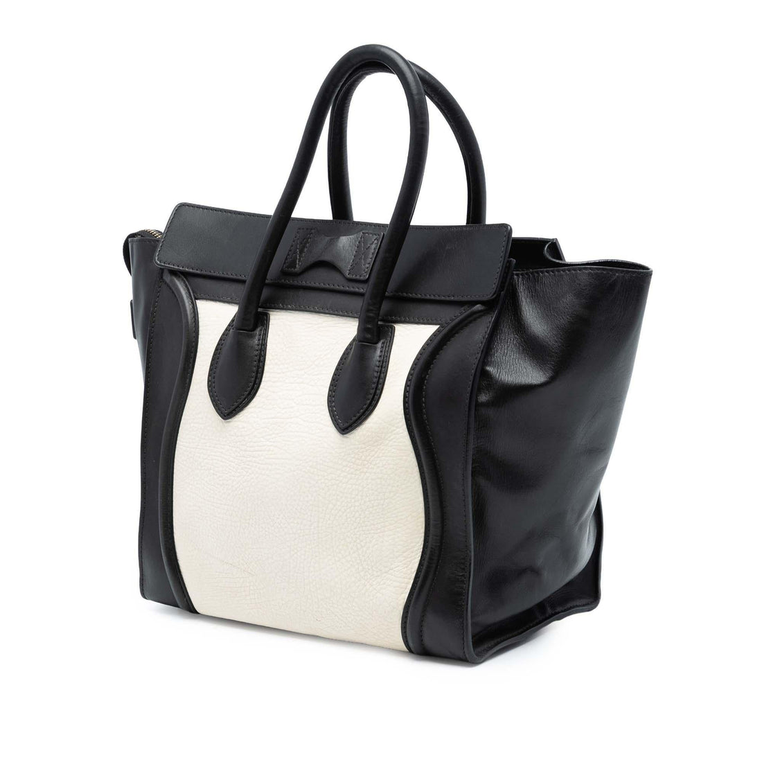 Celine Mini Bicolor Calfskin Luggage Tote